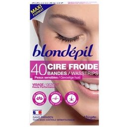 Blondépil Bandes Cire Froide Visage 20uts