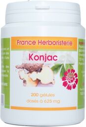 GELULES DE KONJAC 200 gélules dosées à 450 MG.