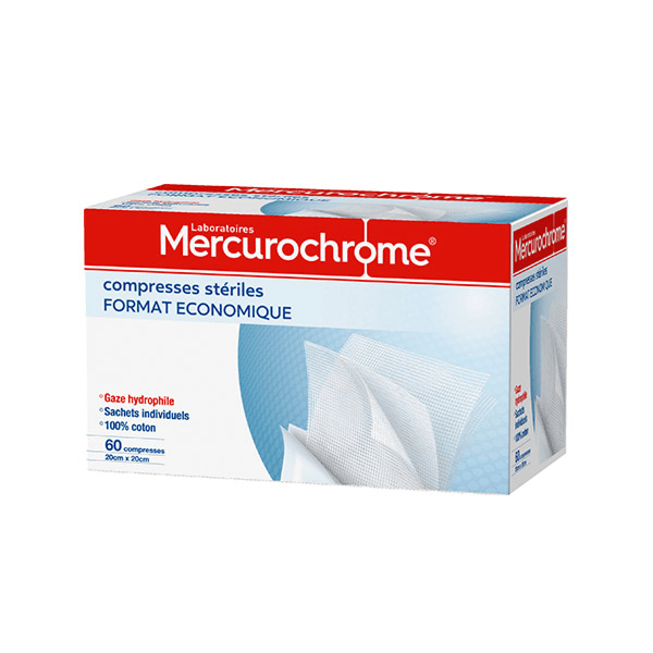 Compresses Stériles 5x5cm en 60 unités