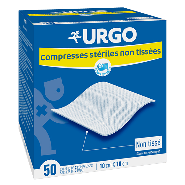 Soins Infirmiers Compresse Non Tissé Stérile 10 x 10cm 50 sachets