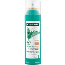 Klorane® Shampooing sec à l'ortie & à la vitamine E pour cheveux foncés