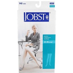 bas long (A-F) dentelle dentelle compression normale beige taille 3