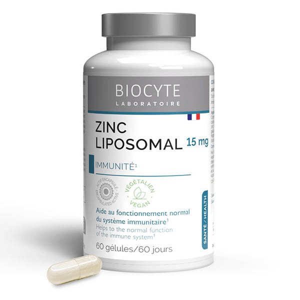 Zinc Liposomal Défenses Naturelles Beauté de la Peau 60 Gélules