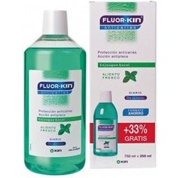 Bain de bouche quotidien Fluor-anticaries 750ml + 250ml GRATUIT