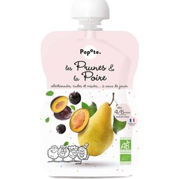 Compote Les Prunes & La Poire +4/6 Mois Bio 120 g