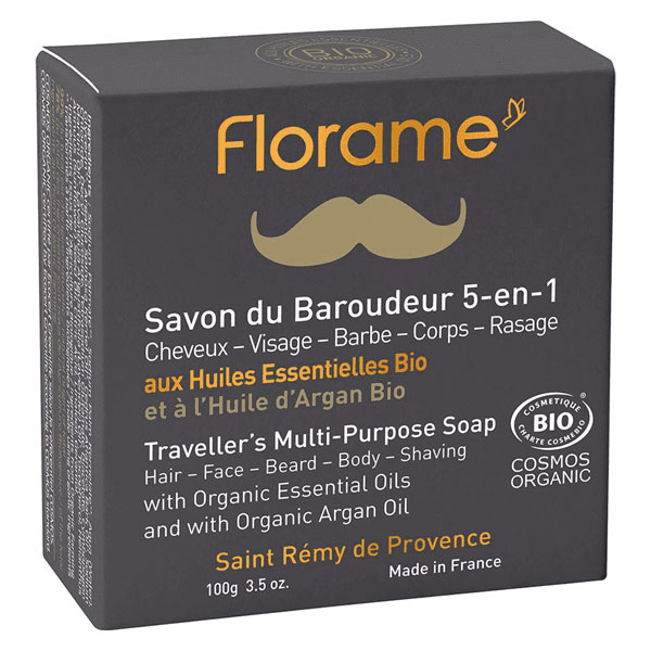 Homme Savon du Baroudeur 5 en 1 Bio 100g