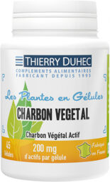 Charbon végétal actif : Conditionnement - 180 gélules