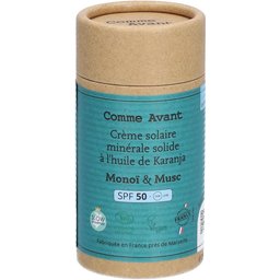 Crème solaire minérale solide Spf50 Monoï & Musc