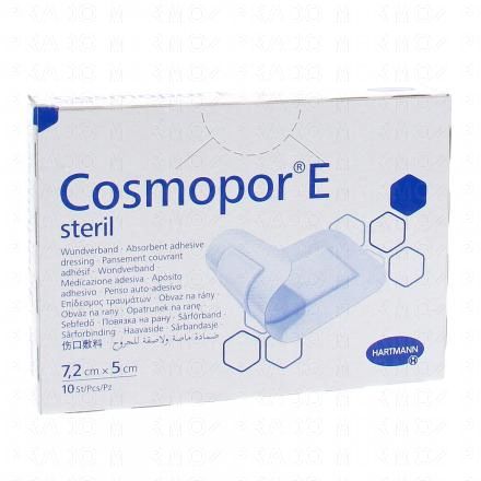 COSMOPOR E Pansement couvrant adhésif 10 pansements 7,2x5cm