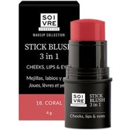 Blush 3 En 1 Joues Lèvres et Yeux Corail 4g