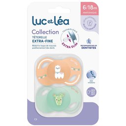 LUC ET LEA Duo de sucettes anatomiques – Lama et Cactus