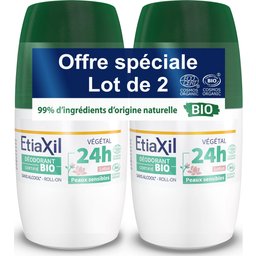 Déodorant 24H Bio Végétal Lotus Roll-On 2x50ml