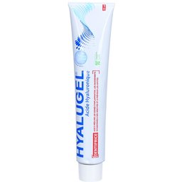 Hyalugel - Dentifrice à l'acide hyaluronique - Inflammation des gencives (gonflement, rougeur, saignement occasionnel), aphtes, irritations buccales, maladies parodontales - Goût menthe-citron - Tub