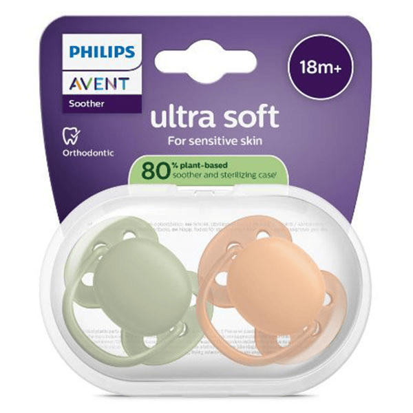 Ultra Soft jour 18M+ Uni Nature x2, sans BPA
