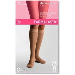 Bas De Contention Court (A-D) Compression Normale T-Reina Plus Beige
