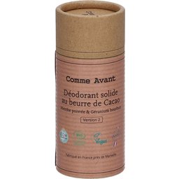 Déodorant solide au beurre de cacao - Menthe poivreé & Géranium Bourbon