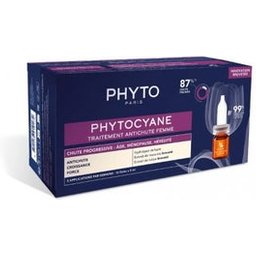 Phytocyane Traitement Antichute Femme Progressive 12 Ampoules