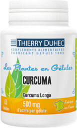 Curcuma 500 mg : Conditionnement - 45 gélules