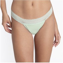Platanomelon Kiwitas Menstrual Panties Thong Lace L Green