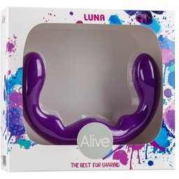 Luna Gode Double Pénétration Silicone Violet 25cm 1ut