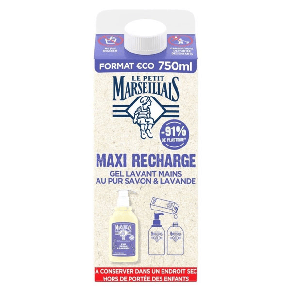 Recharge Gel Lavant Mains Pur Savon & Lavande  500 ml