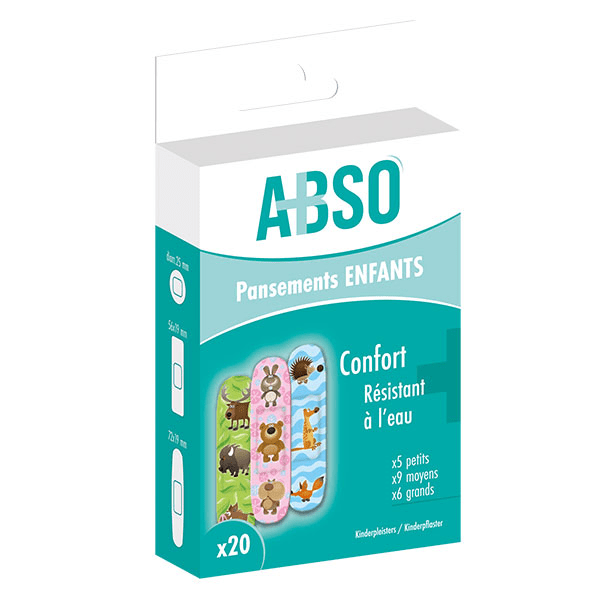 ABSO Pansements enfants - Boîte de 20