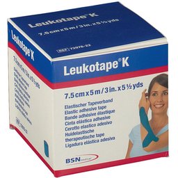 Leukotape® K Bande adhésive élastique 7,5 cm x 5 m Bleu