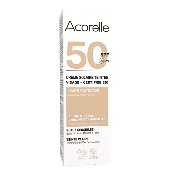 Crème solaire visage teintée Claire 50ml