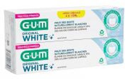 Original White Dentifrice 2 x 75 ml - Lot 2 tubes de 75 ml