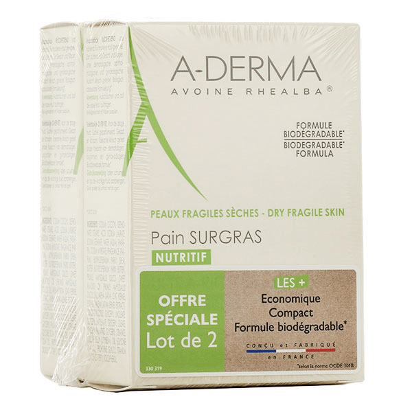 Les Indispensables Pain Surgras Nutritif Lot de 2 x 100g
