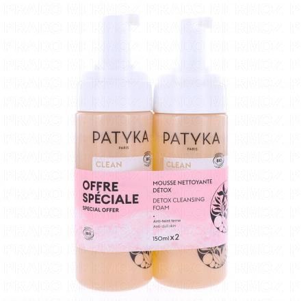 Clean - Mousse nettoyante détox bio 2x150ml