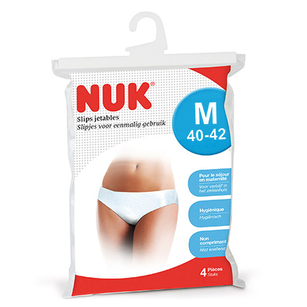 Slips jetables 4 pièces taille m (40-42)