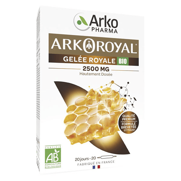 Arkoroyal Trésor de la Ruche Gelée Royale 2500mg Bio 20 ampoules