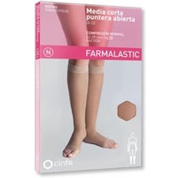 Farmalastic Chaussette PO Compression Normale Beige TP 1ut