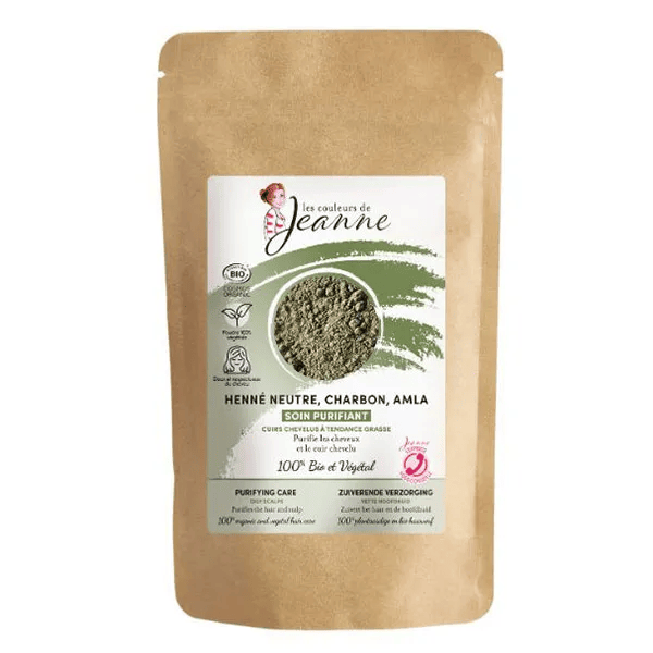Soin purifiant Amla, charbon & henné neutre 100g