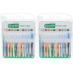 Gum® Trav - Ler® Brossette interdentaire de voyage Pack mixte