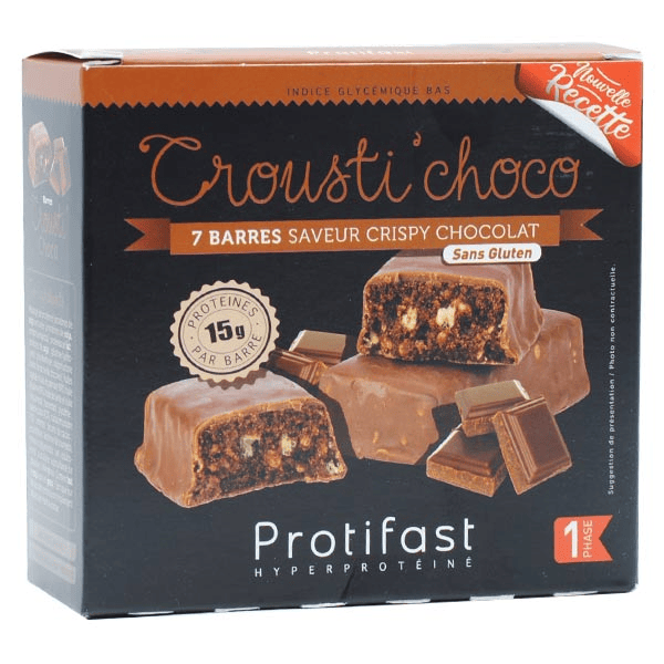 En-Cas Hyperprotéiné Crousti' Choco 7 barres