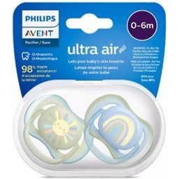 Ultra Air Sucette 0-6M Garçon 2uts