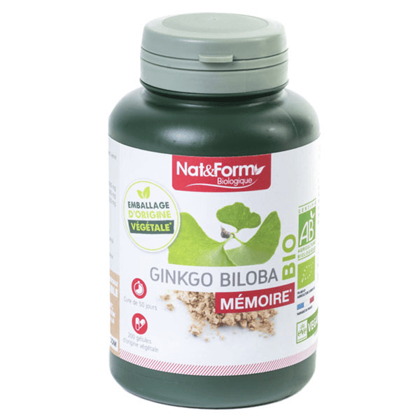 Bio Ginkgo Biloba 200 gélules végétales