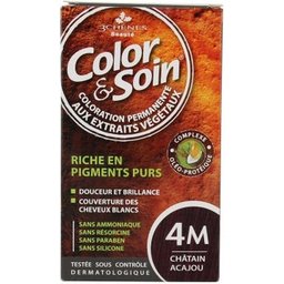 Color & Soin Kit Coloration Permanente 4M Châtain Acajou