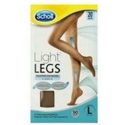 Light Legs medias de compresión ligera 20DEN color carne Talla L 1ud L 1ud