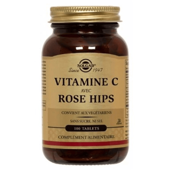 Vitamine C 500 avec Rose Hips 100 comprimés