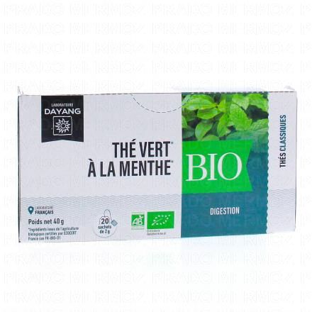 Thé Vert à la menthe Bio x20 sachets