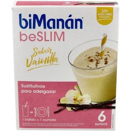 BiManán™ milk-shake à la vanille de remplacement 55g 6 sachets de 6 sachets