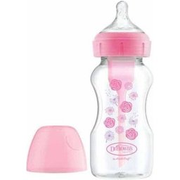 Dr Brown's Biberon Tetina Silicona Natural Boca ancha Flow 270ml 1ud