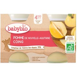 Pomme DE Nouvelle-Aquitaine Coing DE Provence dès 4 mois