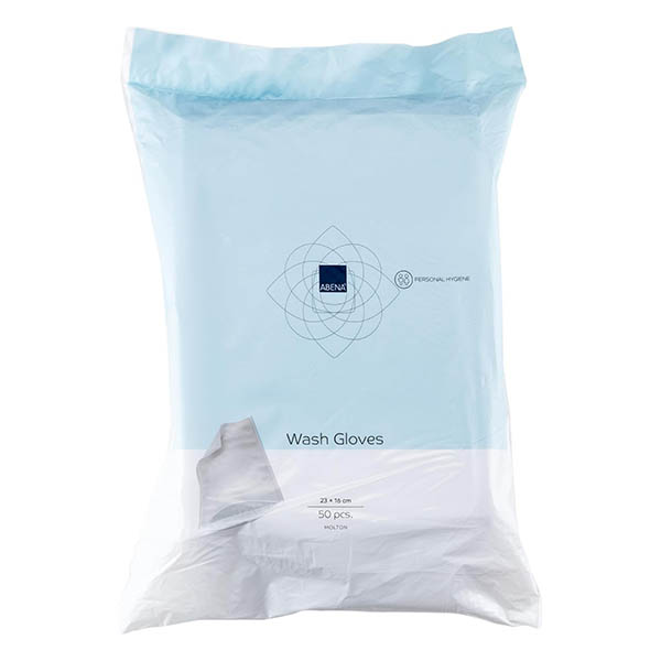 Gants de Toilette Jetables 16 x 22cm 50 unités