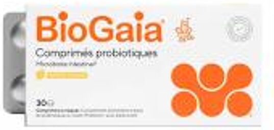 Probiotique Microbiote Intestinal Arôme Citron 30 Comprimés à Croquer - Boîte 30 comprimés