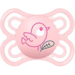 Sucette en silicone Perfect 2-6M Rose 1 pièce