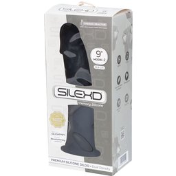 Premium Silicone Dildo Modèle 2 Noir 23 cm